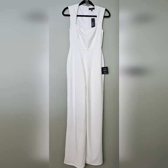 Lulus Enticing Endeavors White Sleeveless Square Neck Jumpsuit - Picture 9 of 12